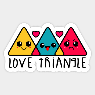 Love Triangle Sticker